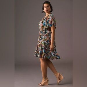 Anthropologie Robin Tiered Mini Dress 100% Viscose